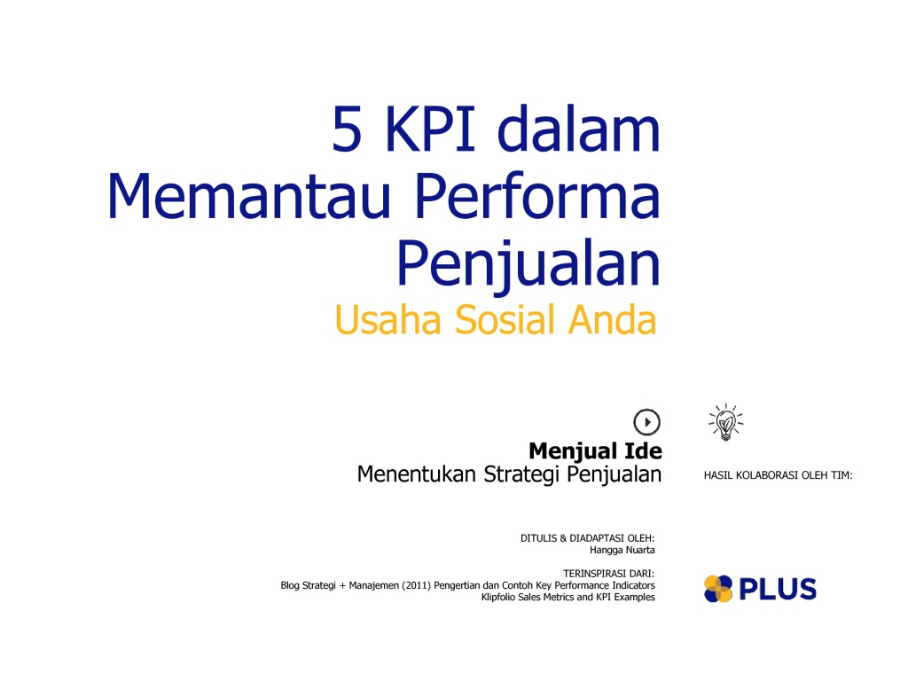 menentukan peluang usaha pdf Lima KPI dalam Memantau Performa Penjualan Usaha Sosial 